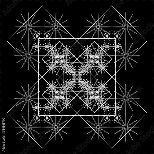 style, paper, deco, art, graph, graphic, modern, ornament, holiday, wrapping, element, artistic, elegant, geometric, repetition, god, geometry, monochrome, ask, grid, disorder, illustration, star, vec