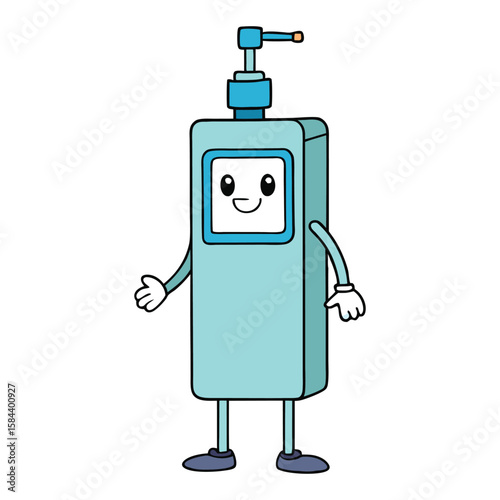 A hand sanitizer wall station offering easy access to disinfectant gel, promoting hygiene and safety in public spaces with a sleek, mounted design for quick hand cleaning.
