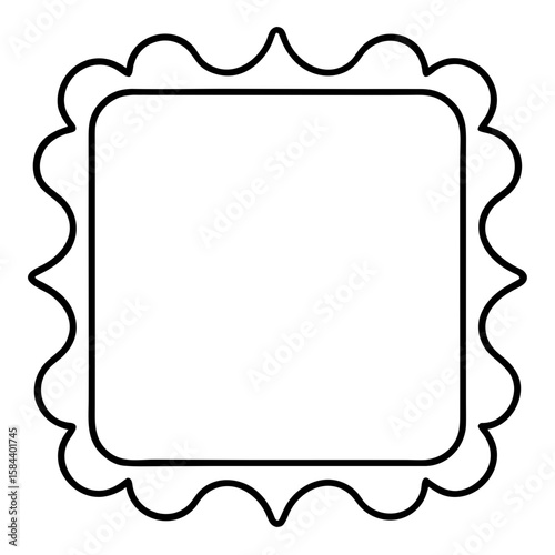 Craft a visually appealing line border design showcasing refined aesthetics and enhancing the overall presentation of creative projects