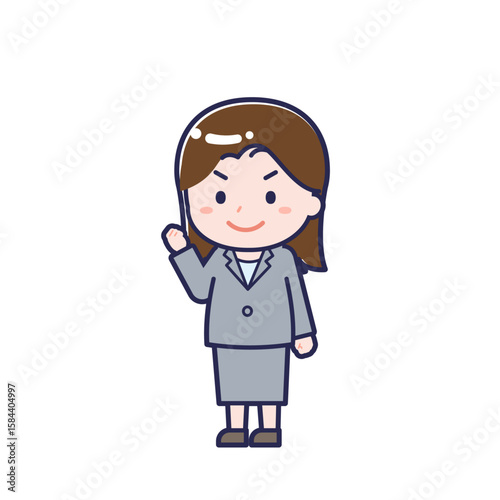 会社員／ななめ／女性 12