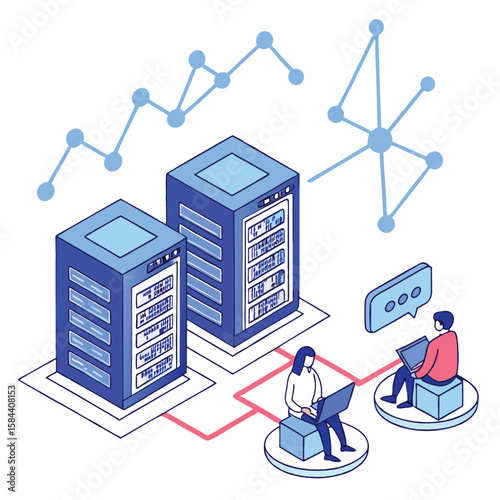 Networked servers and collaborative teams