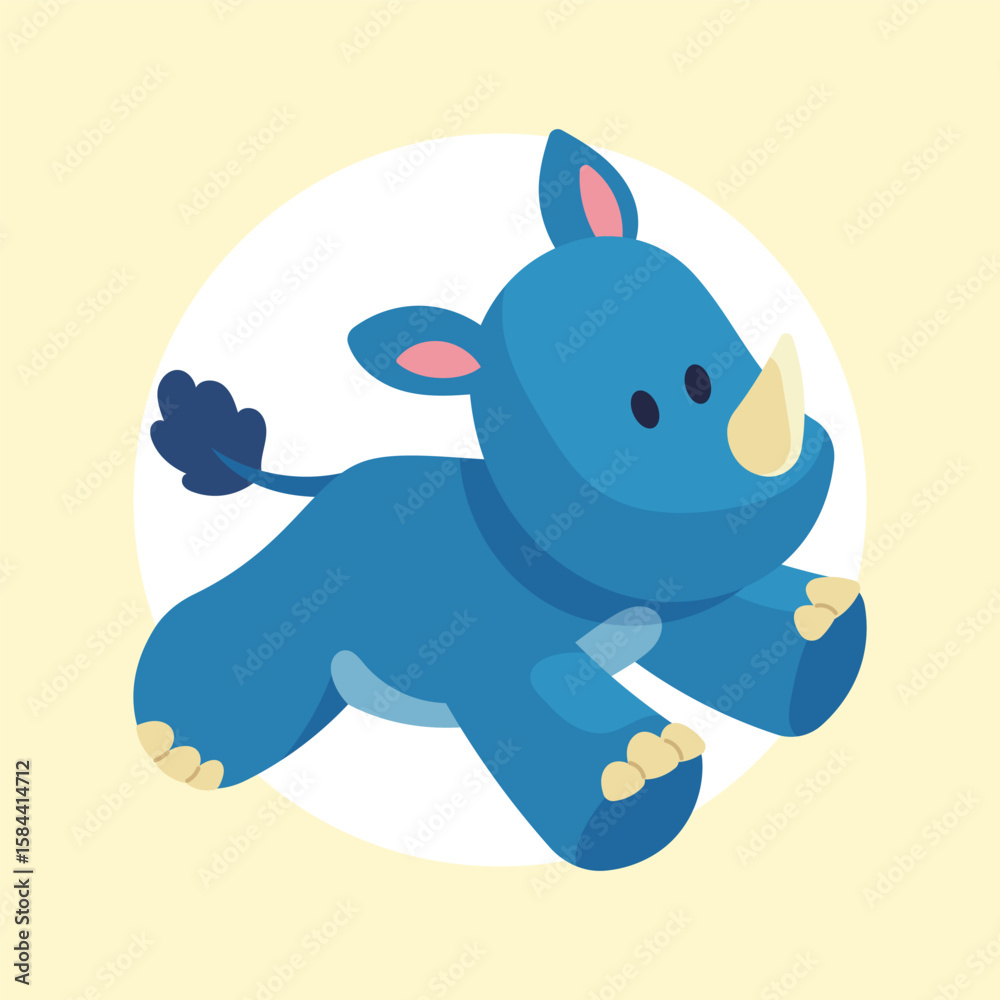 Obraz premium Flat Vector Animal Dolls Illustration