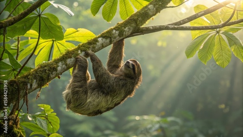 Three-toed Sloth Hanging fr...