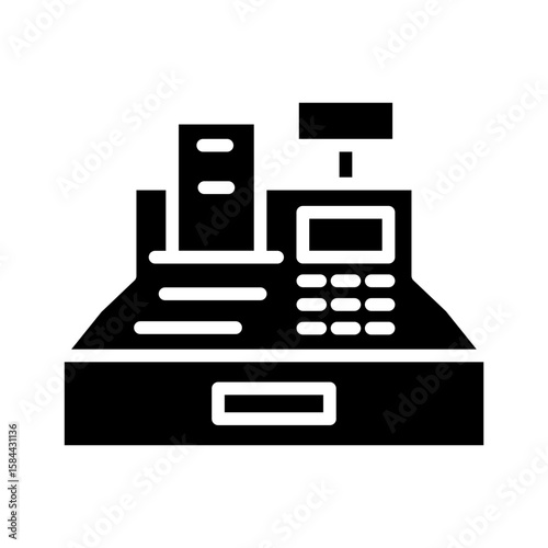 Cashier machine icon