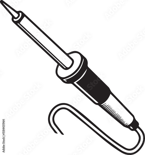 Soldering Iron Tool Outline