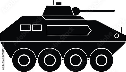 Armored Personnel Carrier Silhouette