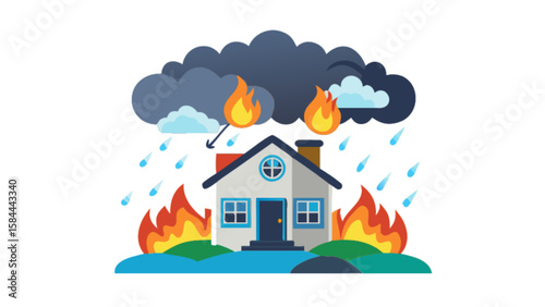 House fire and flood insurance claims property damage home insurance disaster management and risk assessment