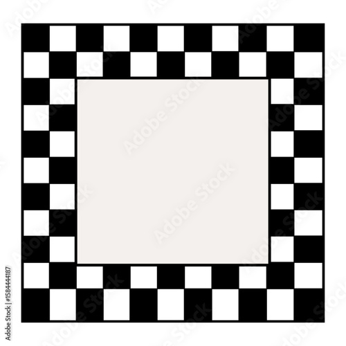 black and white checkered flag