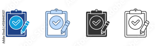 Results Icon Set Multiple Style Collection