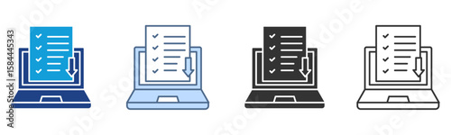 Submission Icon Set Multiple Style Collection