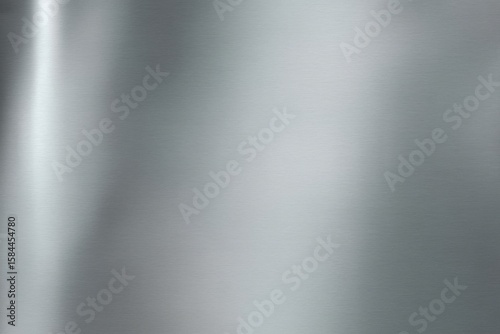 Brushed metal surface with bright reflection metallic