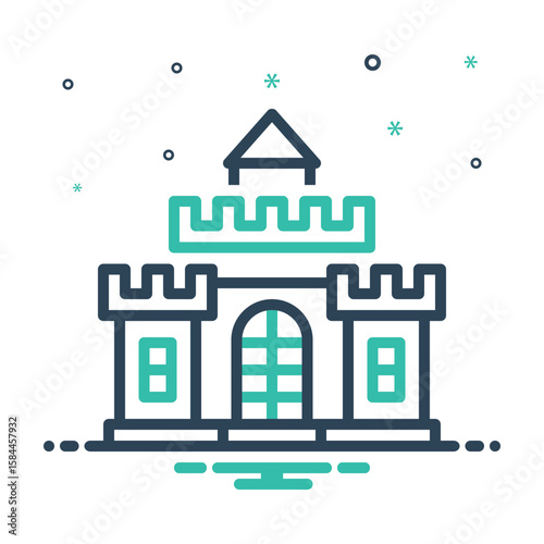 Mix icon for castle