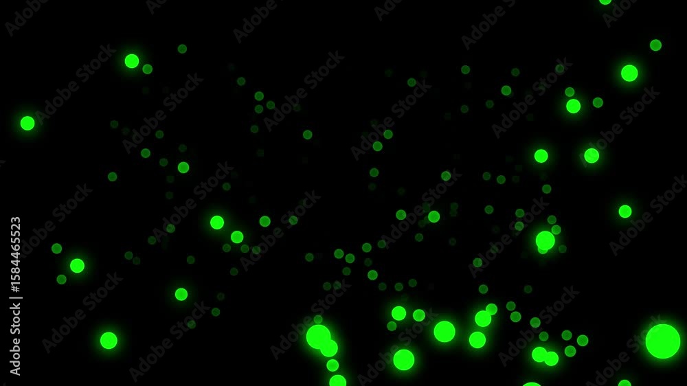 a shiny ball bouncing background loop material on black background