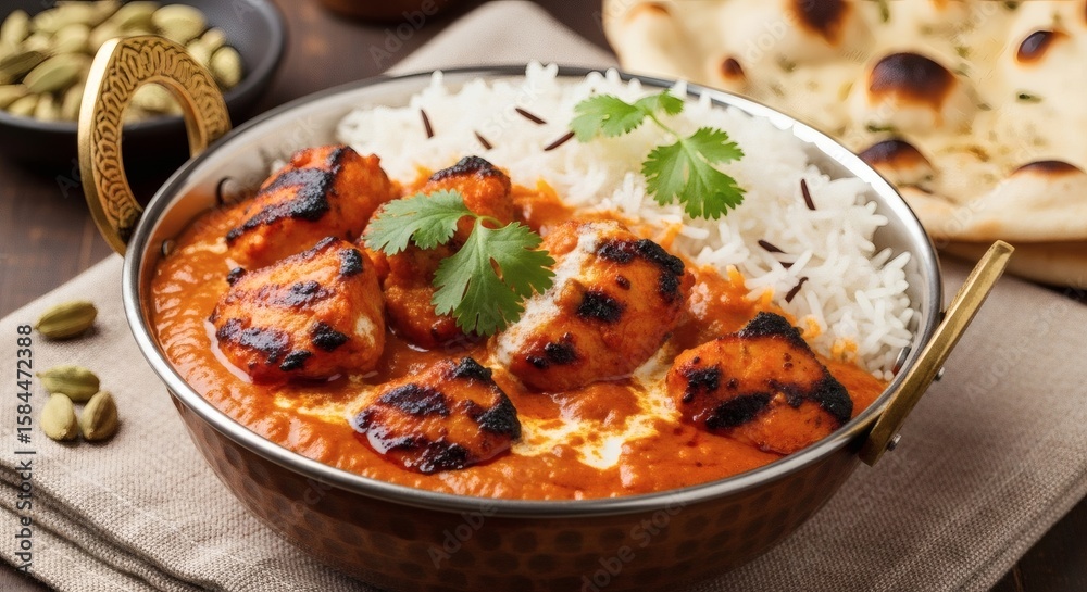 Chicken Tikka Masala Indian British Grilled Chicken in Tomato Cream Sauce Chicken Tikka Masala Indian British Grilled Chicken in Tomato Cream Sauce