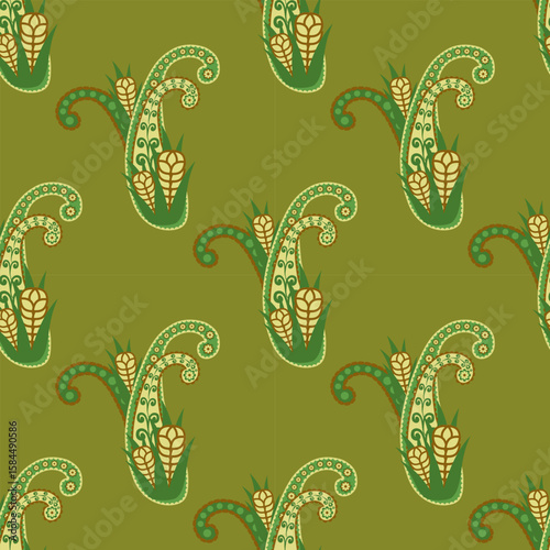 elegant paisley pattern for wallpaper background and textile beautiful paisley originated in persia and paisley is popular in Iran india scotland this paisley design is good for dress shawl scarf rida