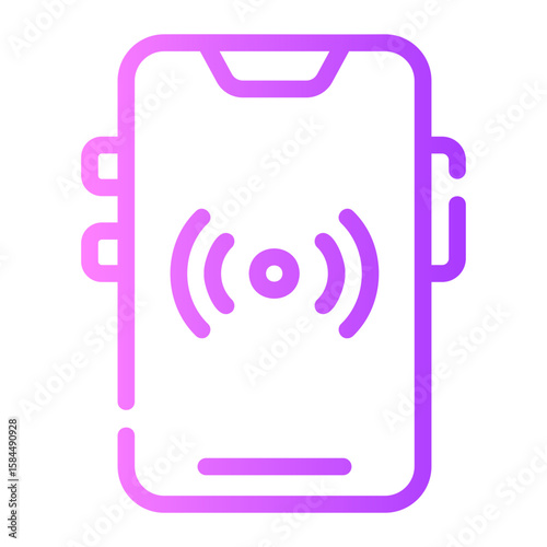 hotspot signal Line Gradient Icon