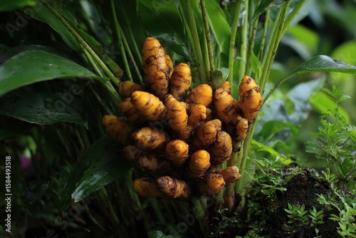 Turmeric is a plant in Indonesia whose leaves and roots are culinary ingredients