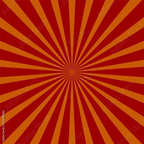 Yellow banner with Sun rays, lines background, light