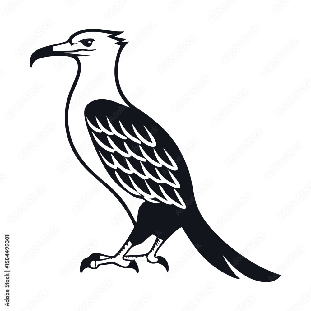 Fototapeta premium vector illustration of an eagle