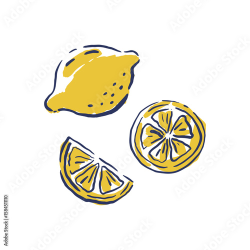 Hand drawn vintage design elements in a doodle style. Vector Food illustrations in classic Italian aesthetics. Dolce Vita - Menu, posters designs.