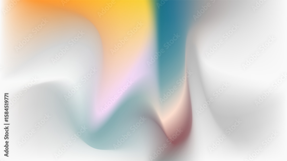 Obraz premium ABSTRACT GREY BACKGROUND WITH GRADIENT MESH SMOOTH LIQUID ORANGE BLUE COLORFUL BLURRED DESIGN VECTOR TEMPLATE GOOD FOR MODERN WEBSITE, WALLPAPER, COVER DESIGN 