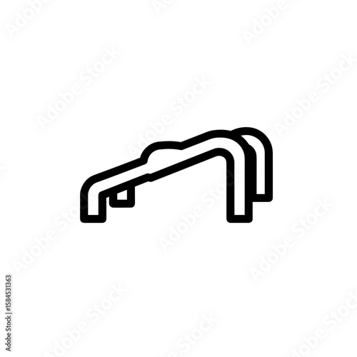 Push-up bars for strength training in minimalist style  