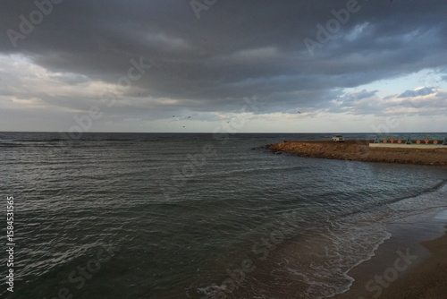 Storm Clouds Over The Red Sea, Al Wajh, Saudi Arabia