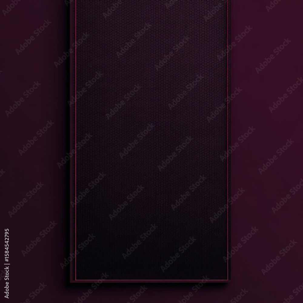 Fototapeta premium Dark maroon framed canvas