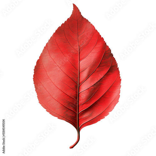 red leaf on white background clip art preview