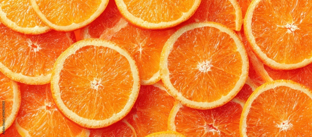 Close-up of many orange slices Close-up of many orange slices