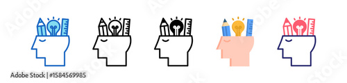 Idea Multiple Style Icon Set Collection.  