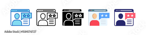 Storytelling Multiple Style Icon Set Collection.  