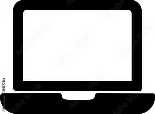 computer monitor isolated on white