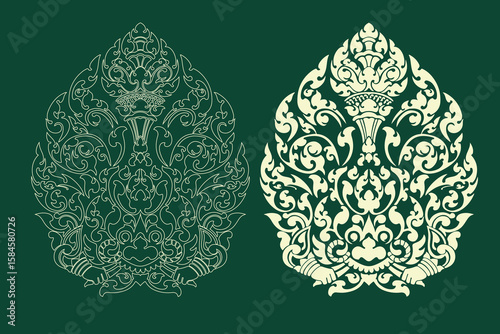 Kbach Khmer vector, Khmer art