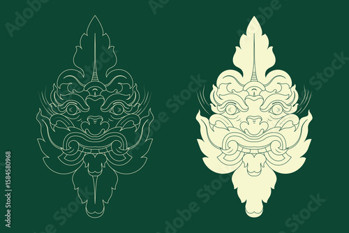 Kbach Khmer vector, Khmer art