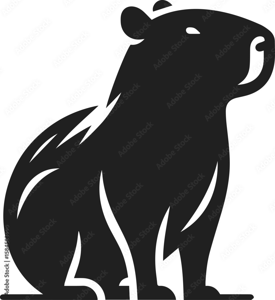 Obraz premium Capybara Vector Illustration