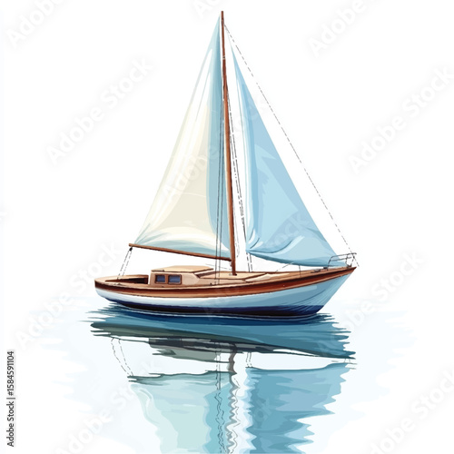 a small sailing boat 