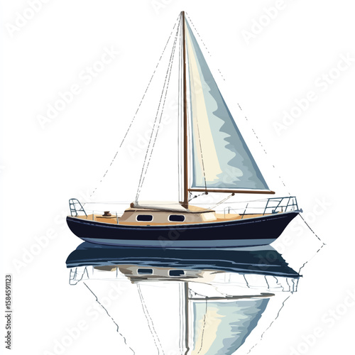 a small sailing boat 