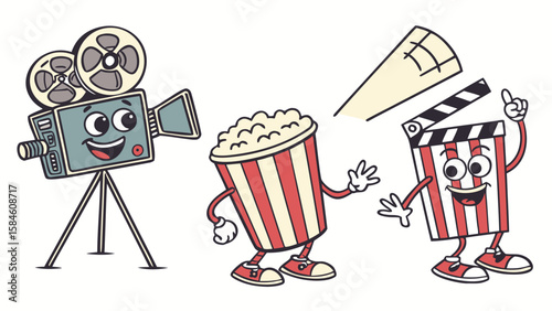 movie camera vector illustration