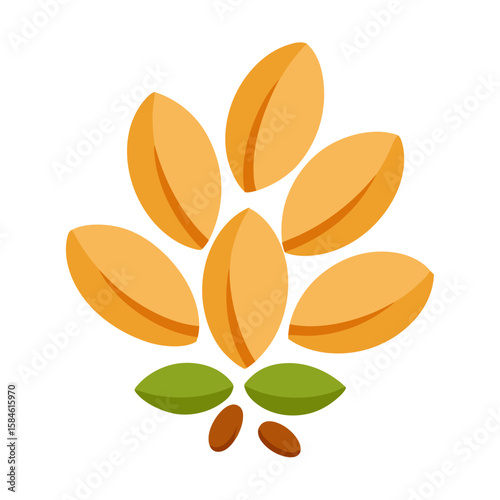 Fenugreek seeds vector illustration 