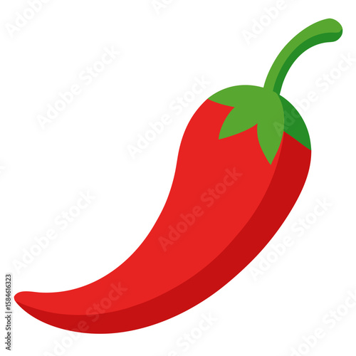 Red chilly vector illustration 