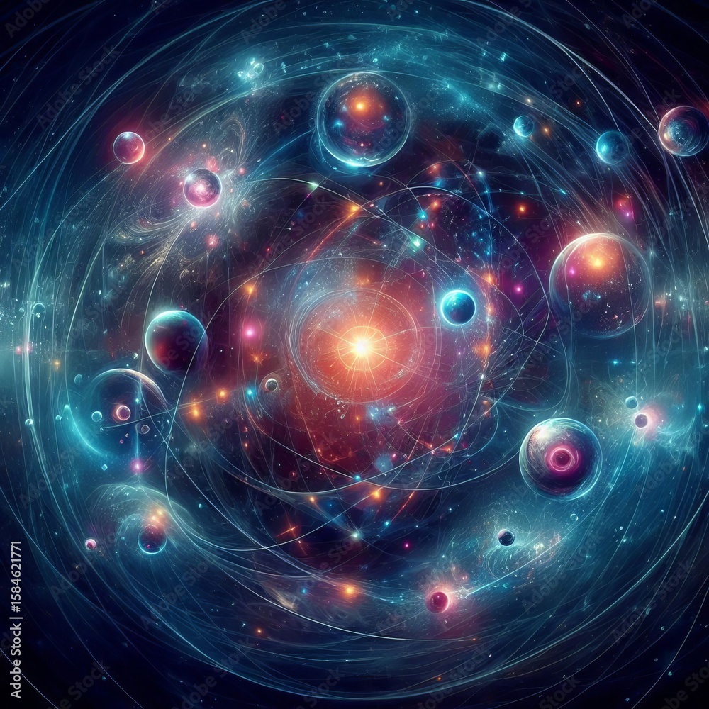 Fototapeta premium Multiverse Hypotheses Theoretical frameworks in cosmology and ph