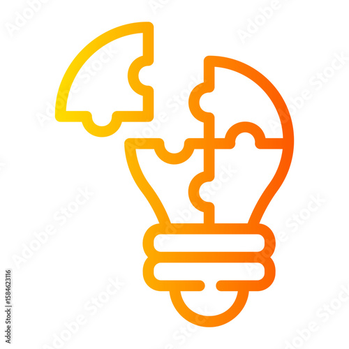 grow idea Line Gradient Icon