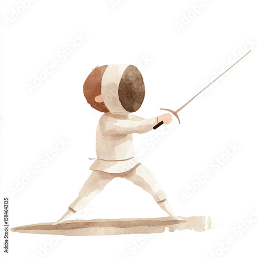 a man Fencing