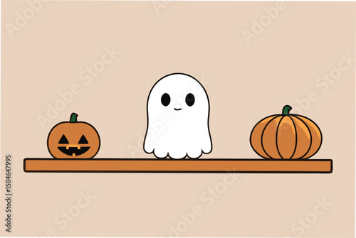 halloween background with pumpkin