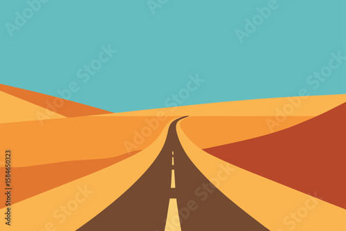 road in desert