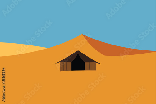 illustration of a desert landscape