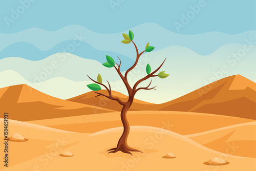 tree in desert