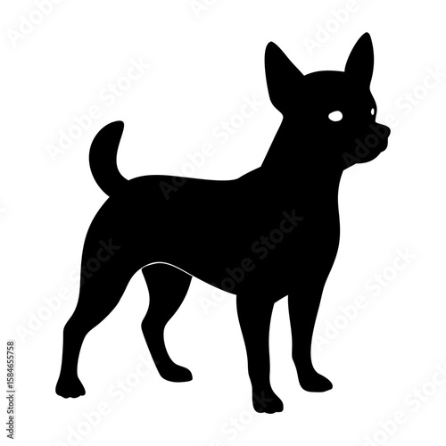 Defense German shepherd dog silhouette