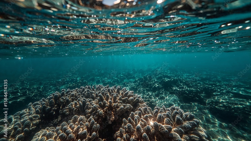 Fototapeta premium Underwater view of a coral reef.